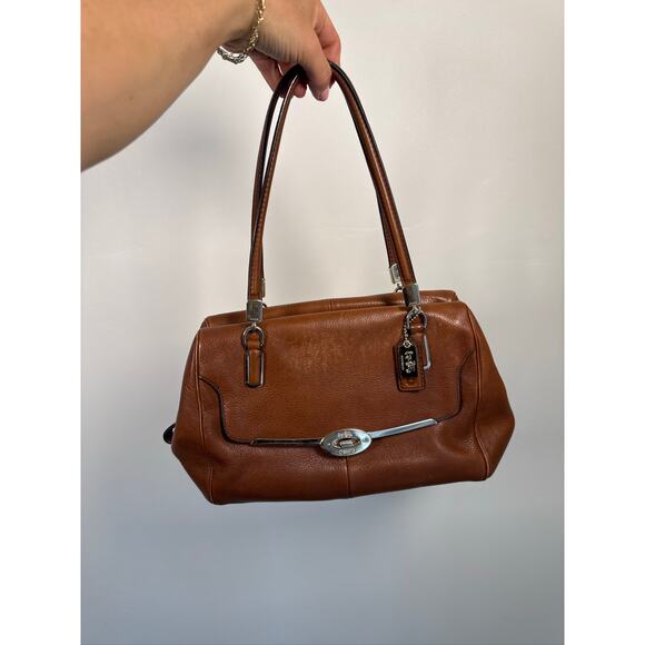 Coach Brown Leather VINTAGE Madison Madeline Leather Shoulder Satchel Bag
